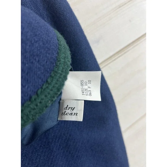 Pendleton Jacket Womens 10 Virgin Wool Collarless Button Front Made in USA - Picture 4 of 8